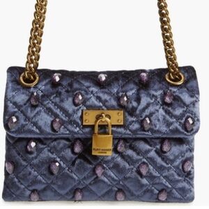 Kurt Geiger London mini Brixton velvet shoulder bag